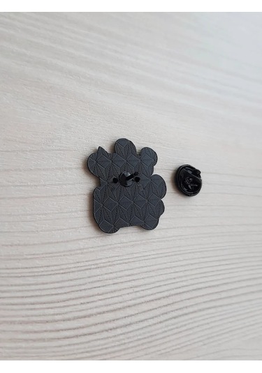 Proshik Siyah Kedi Broş Rozet 293476564 Siyah