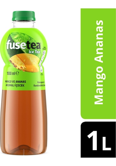Fuse Tea Mango Ve Ananas Aromalı Soğuk Çay 1 Lt X 6 Adet