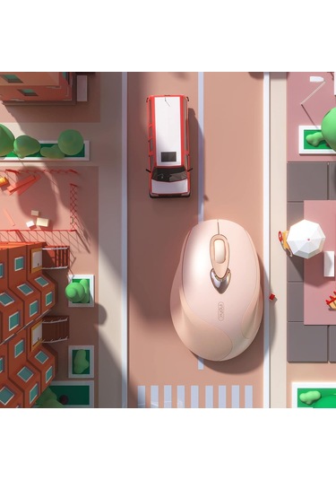 Inphıc M8 Şarj Edilebilir 2.4g Kablosuz Oyun Çalışma Mouse Şık Kızlar Sessiz Fareler