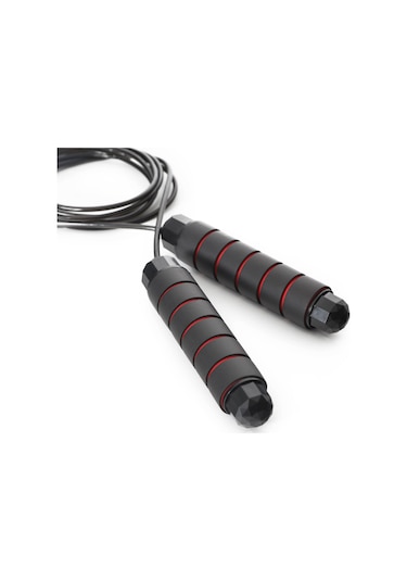 Zerogym Jp04 Rulmanlı Atlama İpi Siyah Kırmızı