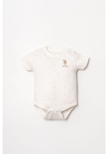 U.s. Polo Assn. Kız Bebek Beyaz 3lü Zıbın Beyaz