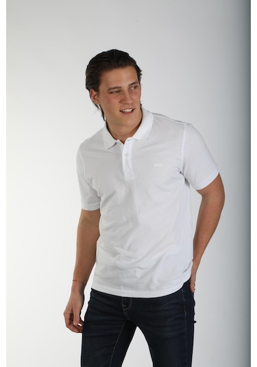 Lee Cooper Twıns 1 Erkek Pike Polo Yaka T-Shırt Beyaz-17939-Beyaz