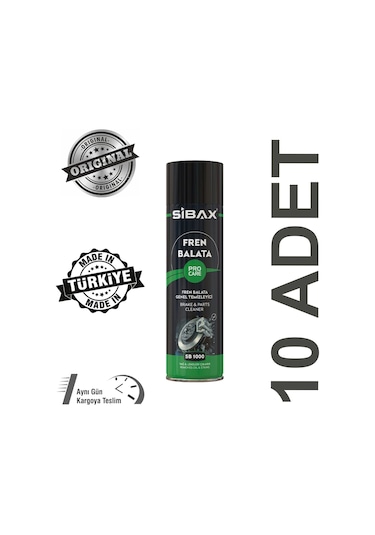 Sibax Fren Balata Temizleyici Sprey 10 x 500 ML