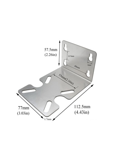 Youtek Stainless Steel Su Filtresi Kasa Braketi - Hava Ve Fırtına Dayanıklı, Duvar/potaya Montajlı, Sağlam Bağlantı Sağlar Vidalı Yok Gümüş