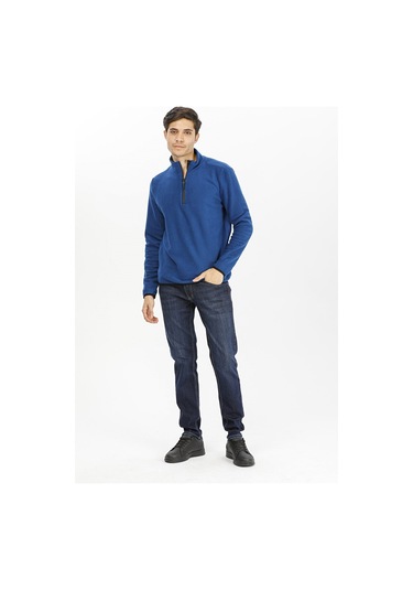 Exuma Yarım Fermuarlı Polar 2312001-411-m.nıght Blue Mavi