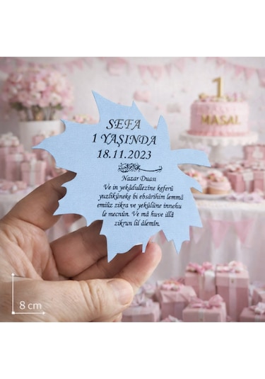 Magnet Yaprak Temalı Kişiye Özel 25 Adettir No 043