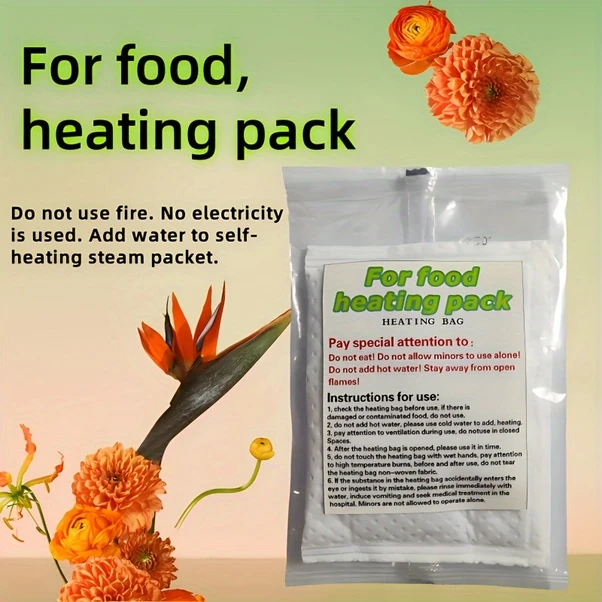 Willowhaven 5 Adet Taşınabilir Yemek Isıtıcı Çantası - 100g Soğuk Sıcak Saklama Kampçılık Acil Durum