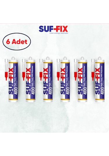 Suf-fix 400 High Tack Ms Polimer Montaj Yapıştırıcısı 290ml 6 Adet Ekonomik Paket