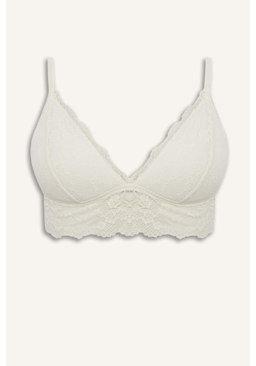 Defacto Pedli Dantelli Bralet Fall İn Love D7843ax25wnwt46 Beyaz
