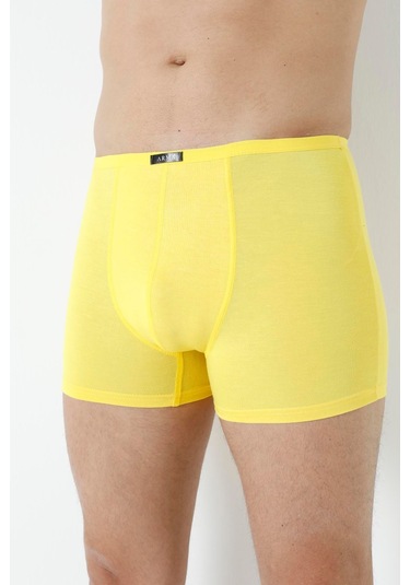 Arma Yıldız Erkek Bambu Boxer Sarı İnce Bel Lastikli 5'li Paket-sarı Sarı