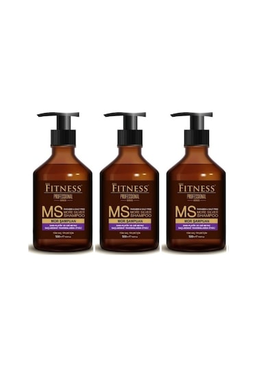 Fitness Professional Silver Gri Beyaz Platin Mor Şampuan 3 x 500 ML