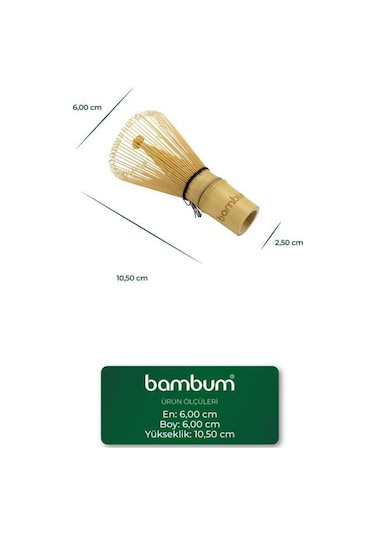 Bambum Cashi - Matcha Çayı Fırçası Bambu