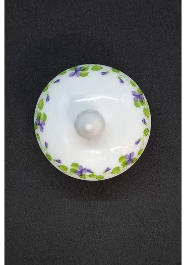 Kaıser Alman Mini Bonboniyer Şekerlik 5 Gr Kapasiteli Mor - Beyaz