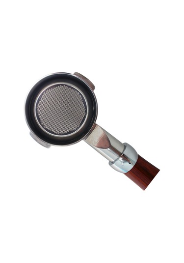 Qingmipy 58mm Paslanmaz Çelik Espresso Filtre Sepeti, Tek Duvar, 2 Fincanlık Gümüş