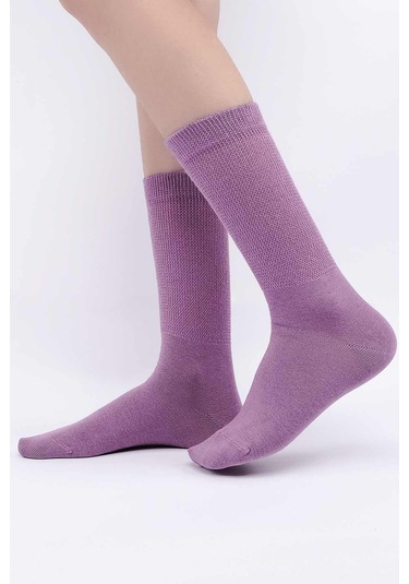 Mısırlı Kadın Gümüş Mor Soket Çorap M 78000 Mr Mor