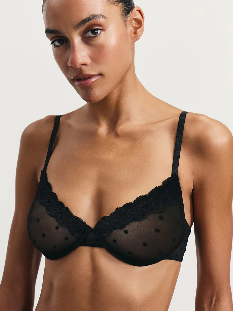 Zarına Dantel İle Köpüklü Balenli Sütyen 423578293 Siyah