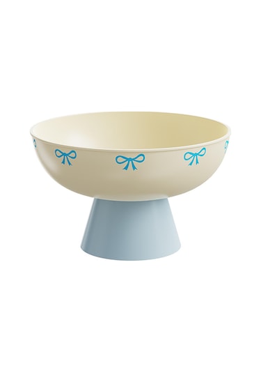 Suntek Meyve Kasesi Mutfak Tezgahı Şekerleme Tabağı Yüksek Sarı