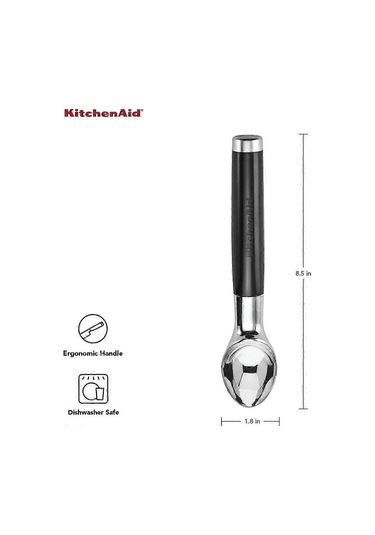 Klasik Sarımsak Ezici, Tek Beden, Siyah Ve Klasik Dondurma Kepçes Çok Renkli