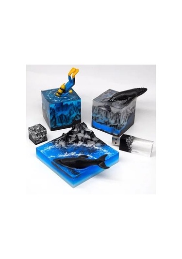 Küp Reçine Epoksi Silikon Kalıp - 59 - 4 Cm