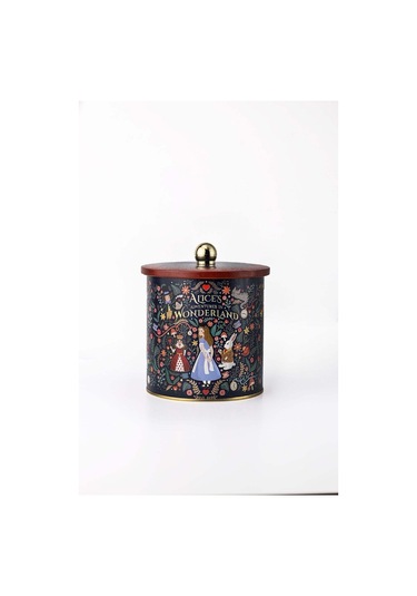 Fairytale Desenli Yuvarlak Metal Saklama Kabı, 14 X 15 Cm, 2,1 Lt