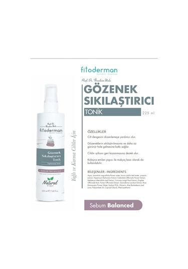 Fitoderman Gözenek Sıkılaştırıcı Tonik 225 ML