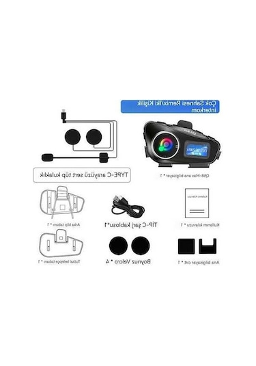 Jokmae Q58max Kask Kullanıcı Dostu Bluetooth Sürüş Kulaklık Sert