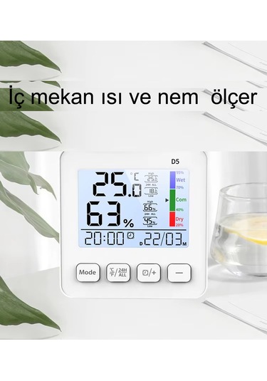 Life Net Medikal Dijital Termometre Isı Ve Nem Ölçer D5