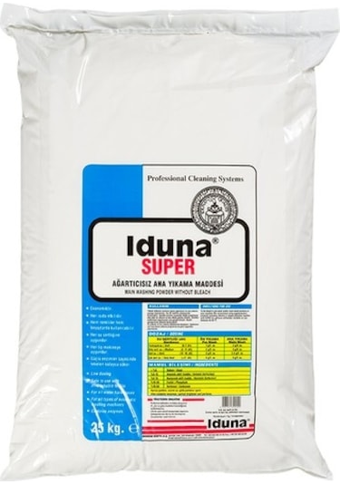 Iduna Süper Ağartıcısız Toz Ana Yıkama Ürünü 25 KG