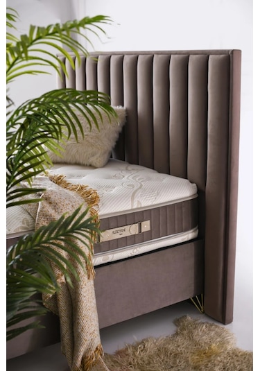 Paris Ultra Ortopedik Antialerjik 32cm 90 190 Yatak-baza-başlık Seti 90 x 190