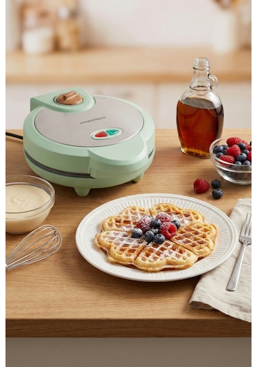 Premier PWM 215 1200 W Yapışmaz Plakalı Waffle Makinesi