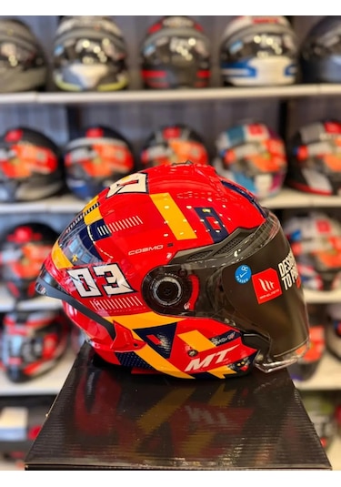 Mt Helmets Mt Cosmo Sv Sergıo Garcıa E5 Motosiklet Kaskı Kırmızı