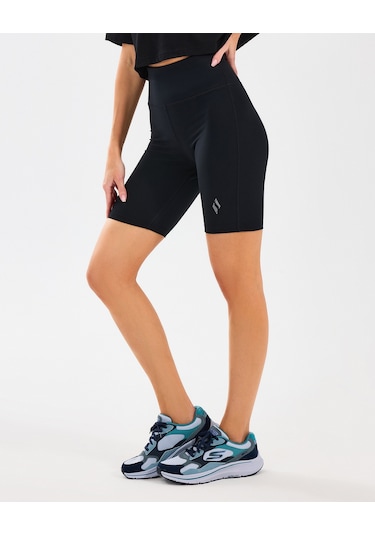 Skechers W Basic Biker Legging Kadın Siyah Tayt S2510202-001 SiYAH