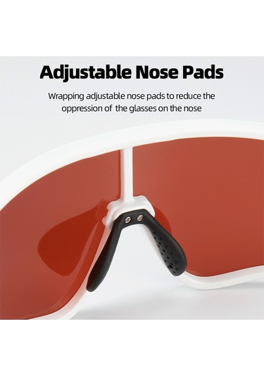 Rockbros 10161 Bisiklet Sürme Polarize / Fotokromik Gözlükler Dış Mekan Anti-uv Rüzgar Geçirmez Hd Gözlükler - Siyah / Kırmızı Fotokromik