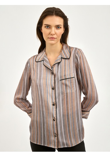 Karaca Kadın Regular Fıt Gömlek-taş 12.25s.04.104 Taş