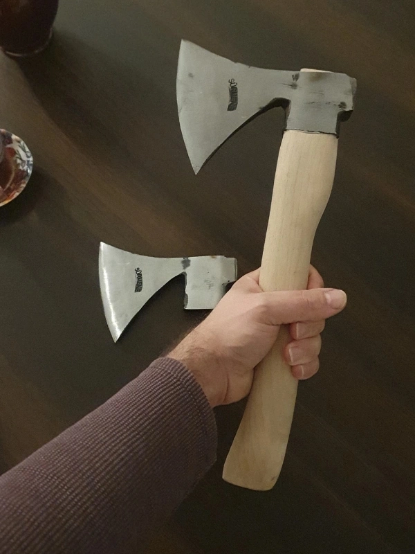 Survival El Baltası - Kısa Saplı Kamp Baltası - Yüksek Karbon Çelik Outdoor