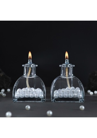 Imperiums White Pearl Dekoratif Kandil Mum