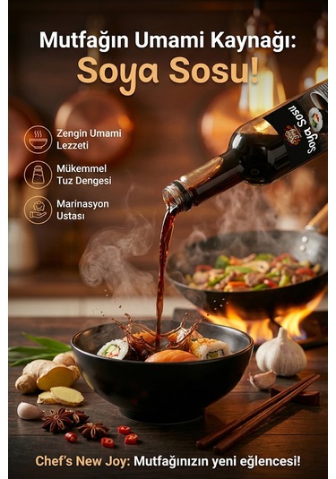 Chefs New Joy Soya Sosu 750 Ml