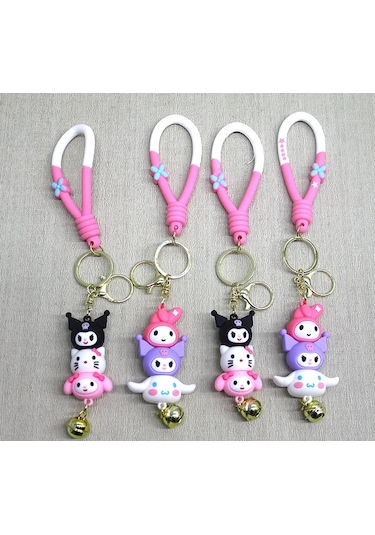 Buğz Hello Kitty Ve Arkadaşları Silikon Anahtarlık
