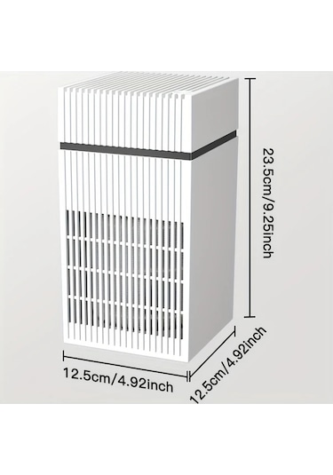 Xuweiwei Beyaz Kompakt Usb Hava Temizleyici Ev Ofis İçin Taşınabilir Duman Koku Eliminatoru Abs Plastik