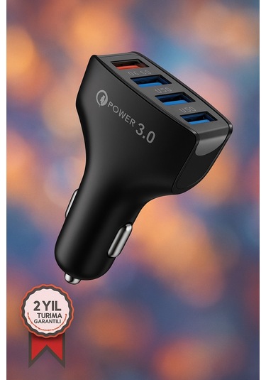 C20 4 Port Araç Hızlı Şarj 3.0 Çift Usb Adaptörü Diğer