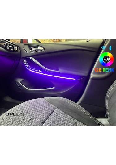 Opel Astra K Kapı Rgb Ambiyans Aydınlatma 128renk App Kontrolü