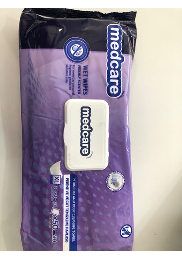 Medcare Perine Ve Vücut Temizleme Havlusu XL 30'lu