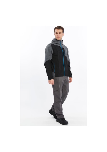 Mapamyumco Windbreaker Erkek Ceket  Füme - Siyah