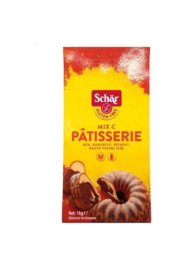 Schar Mix C Patisserie Glutensiz Kek Pasta Unu 1 KG