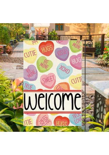 Homyl Sevgililer Günü Bahçe Bayrağı Parti Aksesuarları