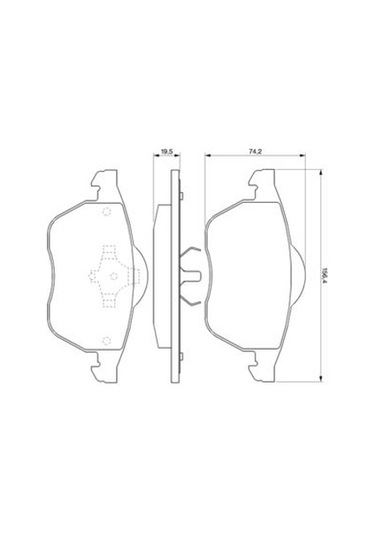 Volkswagen Passat 1.8t 1996-2000 Bosch Ön Balata