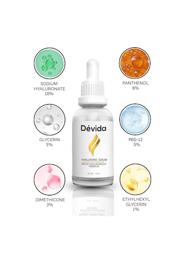 Devida Nemlendirici Aydınlatıcı Hyaluronique Premium Serum Aura Series A250 30 ML