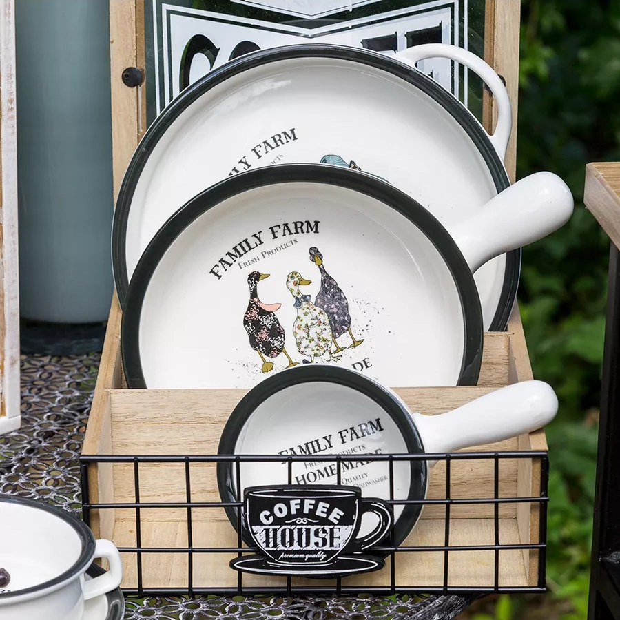 Lefard Family Farm Kollu Porselen Salata Kasesi 300 Ml 155853914 Beyaz