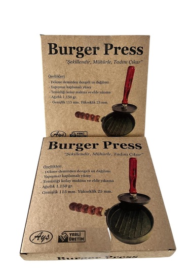 Döküm Burger Press - Hamburger Köfte Presi Siyah