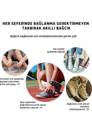 Mawrond Metal Mıknatıslı Akıllı Elastik Bağcık, Kilitle, Beyaz